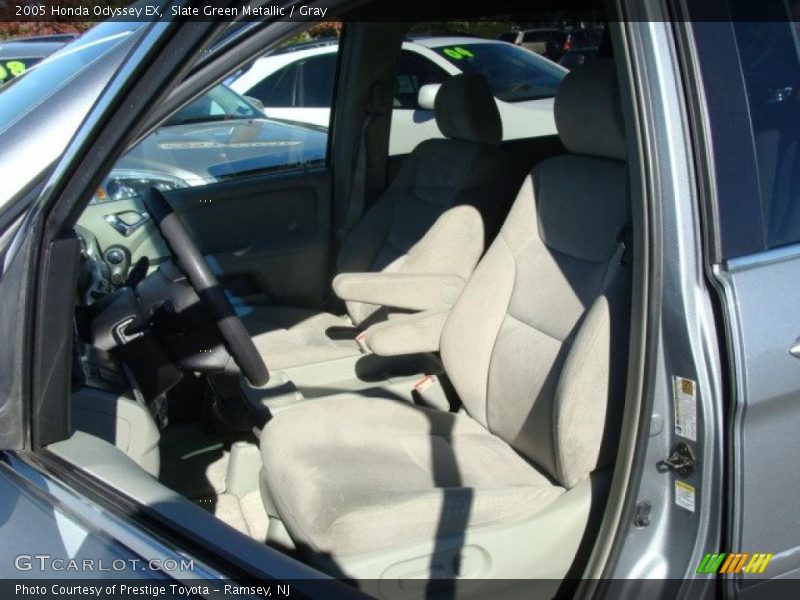 Slate Green Metallic / Gray 2005 Honda Odyssey EX