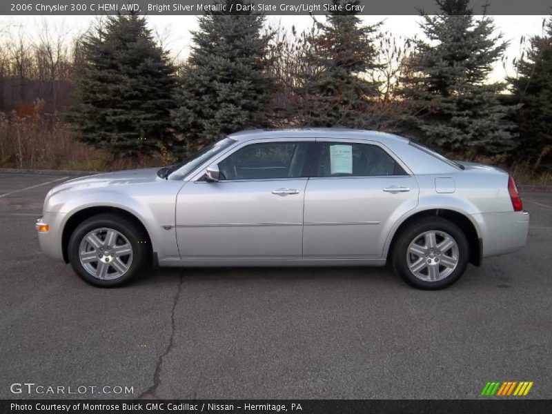 Bright Silver Metallic / Dark Slate Gray/Light Slate Gray 2006 Chrysler 300 C HEMI AWD
