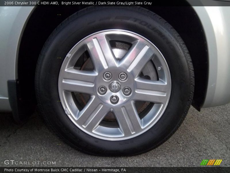Bright Silver Metallic / Dark Slate Gray/Light Slate Gray 2006 Chrysler 300 C HEMI AWD