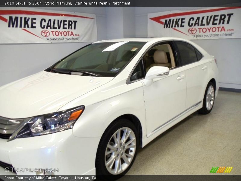 Starfire White Pearl / Parchment 2010 Lexus HS 250h Hybrid Premium