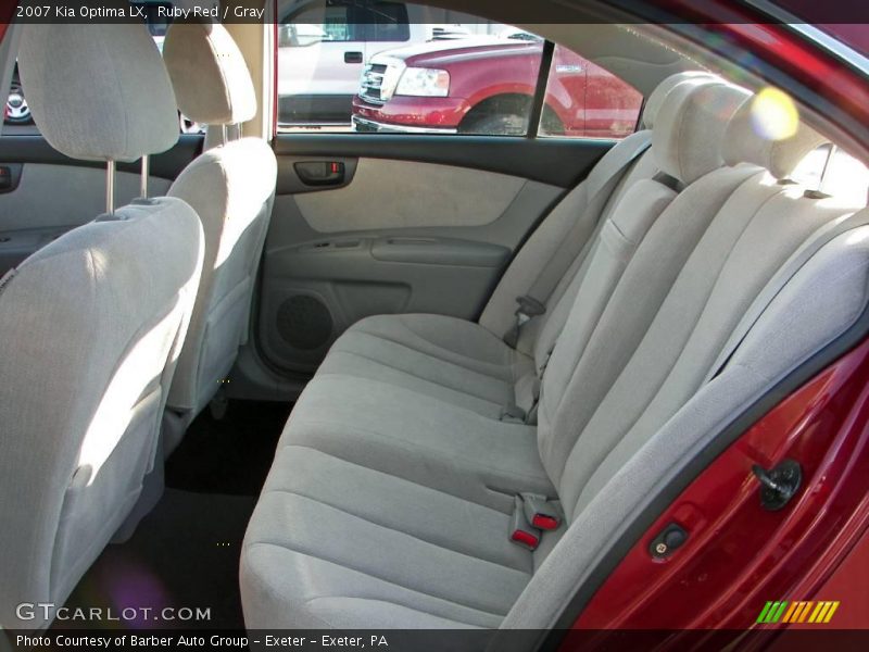 Ruby Red / Gray 2007 Kia Optima LX