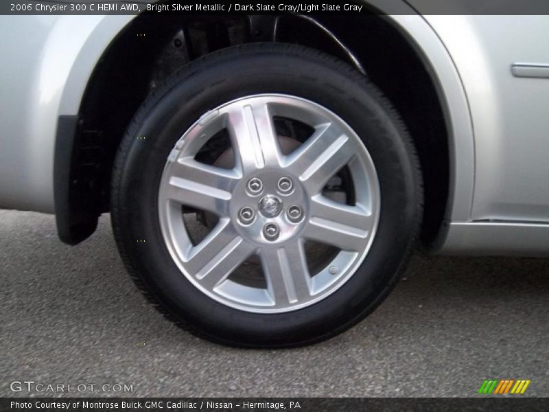 Bright Silver Metallic / Dark Slate Gray/Light Slate Gray 2006 Chrysler 300 C HEMI AWD