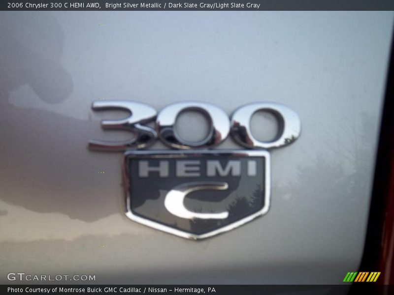 Bright Silver Metallic / Dark Slate Gray/Light Slate Gray 2006 Chrysler 300 C HEMI AWD