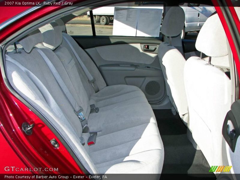 Ruby Red / Gray 2007 Kia Optima LX