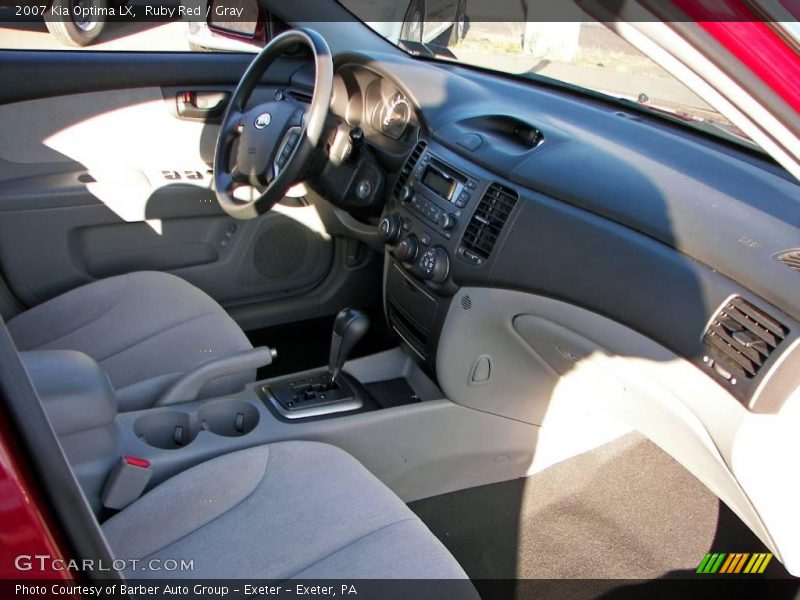 Ruby Red / Gray 2007 Kia Optima LX