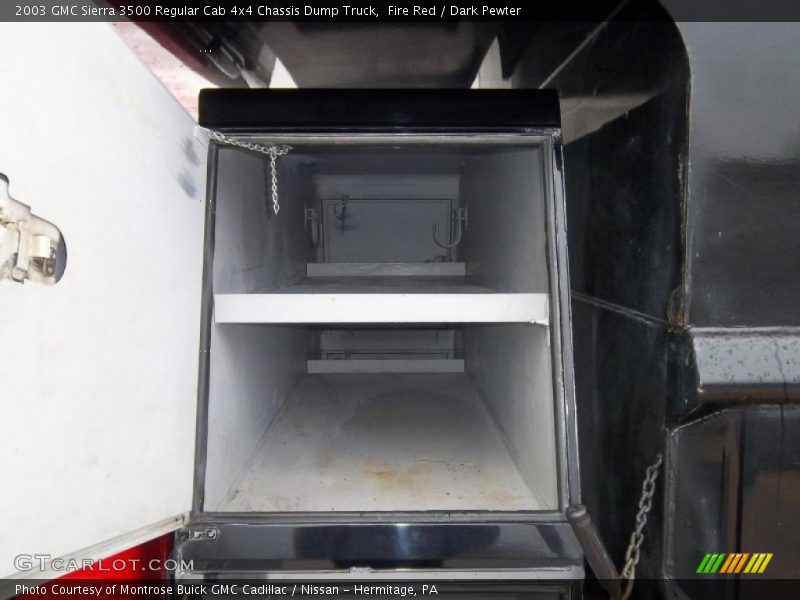 Fire Red / Dark Pewter 2003 GMC Sierra 3500 Regular Cab 4x4 Chassis Dump Truck