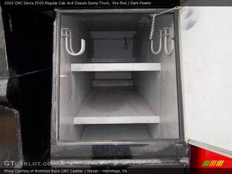 Fire Red / Dark Pewter 2003 GMC Sierra 3500 Regular Cab 4x4 Chassis Dump Truck