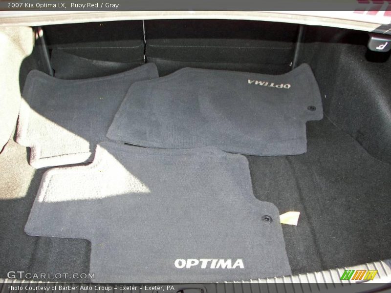 Ruby Red / Gray 2007 Kia Optima LX