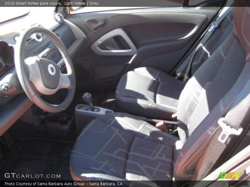  2010 fortwo pure coupe Grey Interior