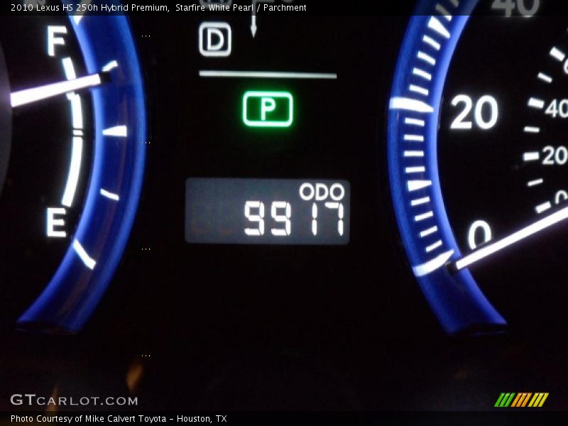 Starfire White Pearl / Parchment 2010 Lexus HS 250h Hybrid Premium