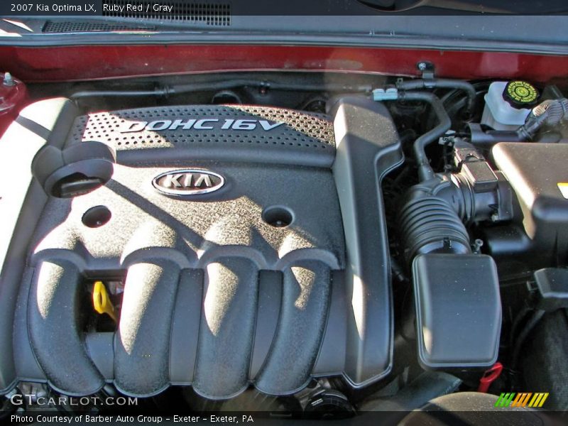 Ruby Red / Gray 2007 Kia Optima LX