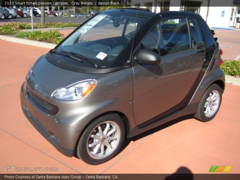 Front 3/4 View of 2010 fortwo passion cabriolet