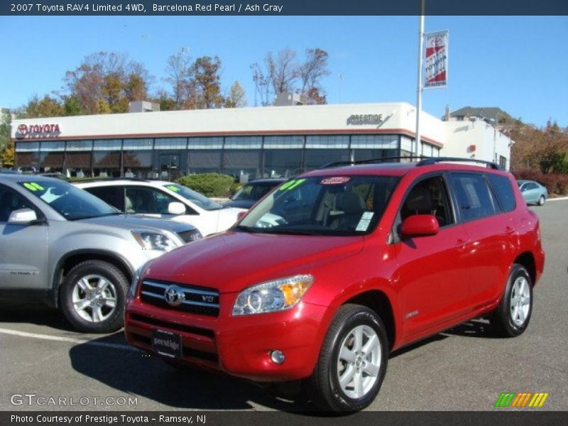 Barcelona Red Pearl / Ash Gray 2007 Toyota RAV4 Limited 4WD