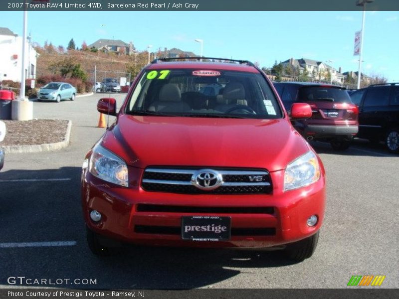 Barcelona Red Pearl / Ash Gray 2007 Toyota RAV4 Limited 4WD