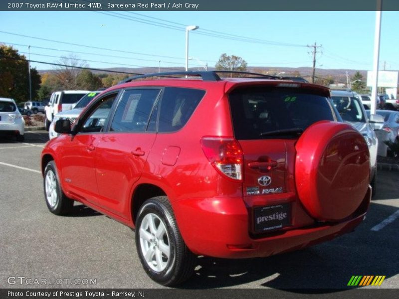 Barcelona Red Pearl / Ash Gray 2007 Toyota RAV4 Limited 4WD