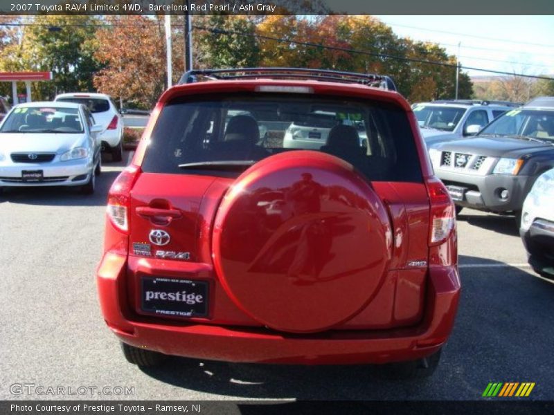 Barcelona Red Pearl / Ash Gray 2007 Toyota RAV4 Limited 4WD