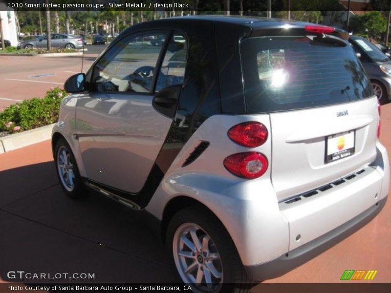 Silver Metallic / design Black 2010 Smart fortwo passion coupe