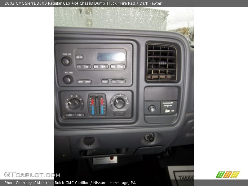 Controls of 2003 Sierra 3500 Regular Cab 4x4 Chassis Dump Truck