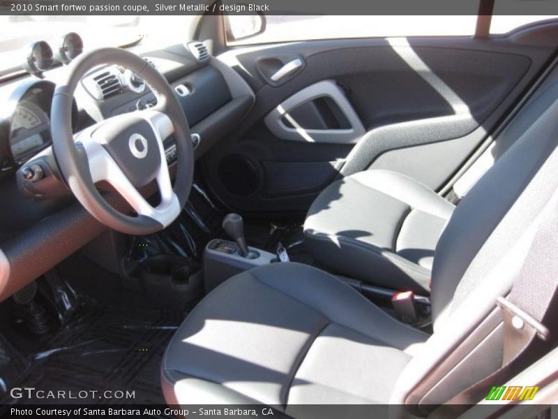  2010 fortwo passion coupe design Black Interior