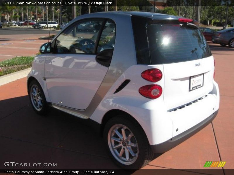 Crystal White / design Black 2010 Smart fortwo passion coupe