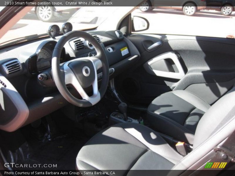  2010 fortwo passion coupe design Black Interior