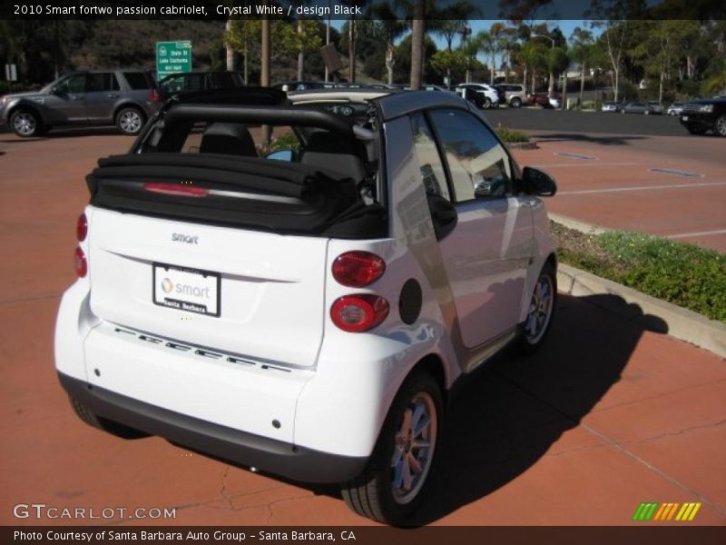 Crystal White / design Black 2010 Smart fortwo passion cabriolet