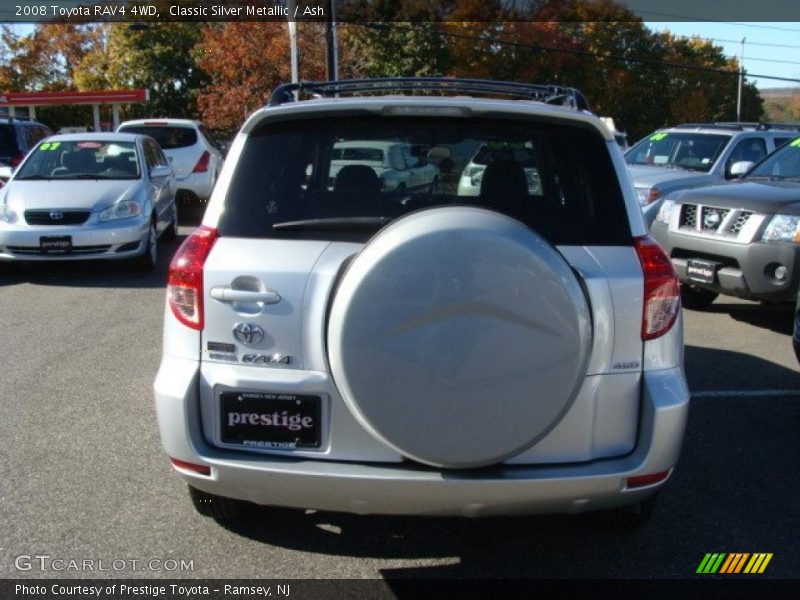 Classic Silver Metallic / Ash 2008 Toyota RAV4 4WD