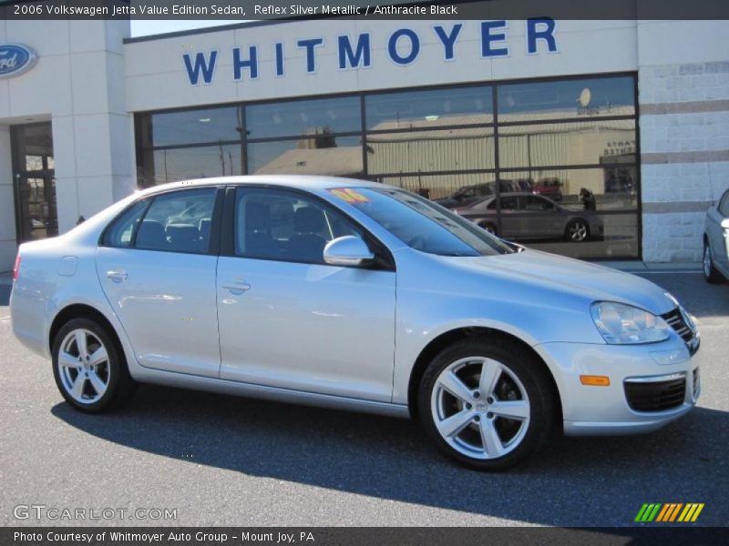 Reflex Silver Metallic / Anthracite Black 2006 Volkswagen Jetta Value Edition Sedan