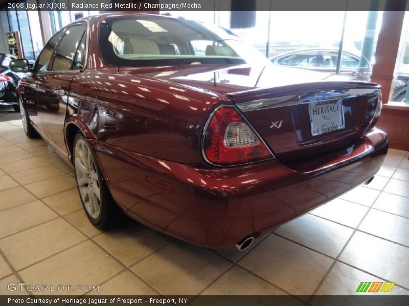 Radiance Red Metallic / Champagne/Mocha 2008 Jaguar XJ XJ8