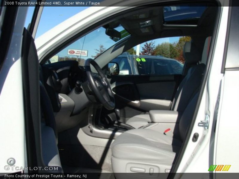 Super White / Taupe 2008 Toyota RAV4 Limited 4WD