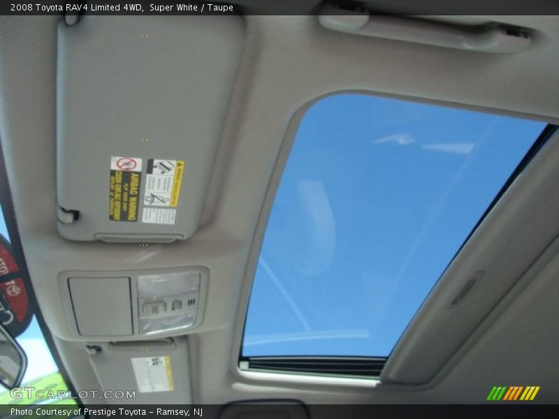 Super White / Taupe 2008 Toyota RAV4 Limited 4WD