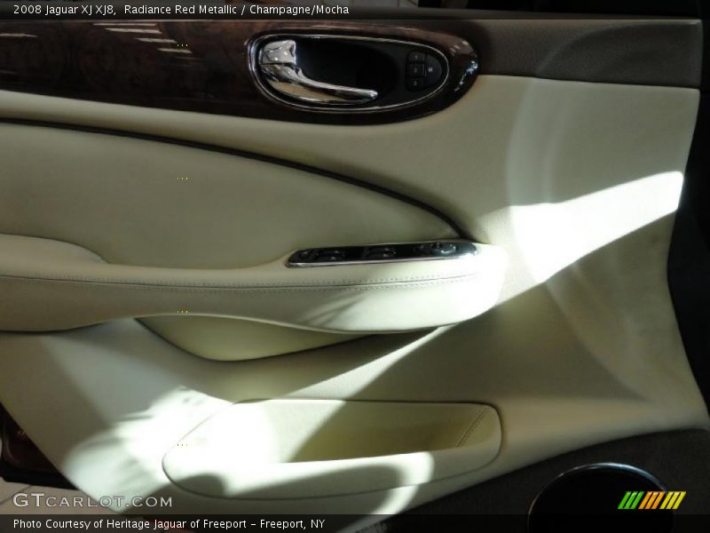 Radiance Red Metallic / Champagne/Mocha 2008 Jaguar XJ XJ8
