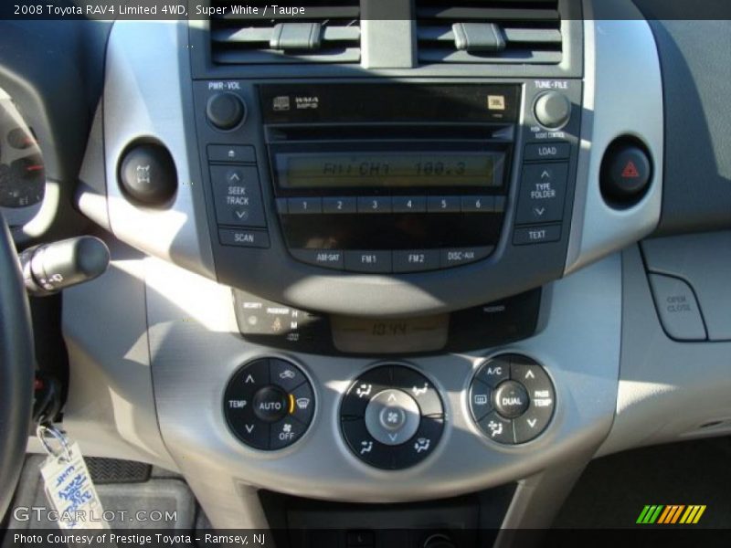 Super White / Taupe 2008 Toyota RAV4 Limited 4WD