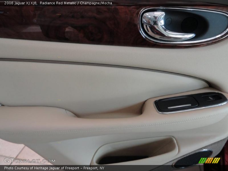 Radiance Red Metallic / Champagne/Mocha 2008 Jaguar XJ XJ8
