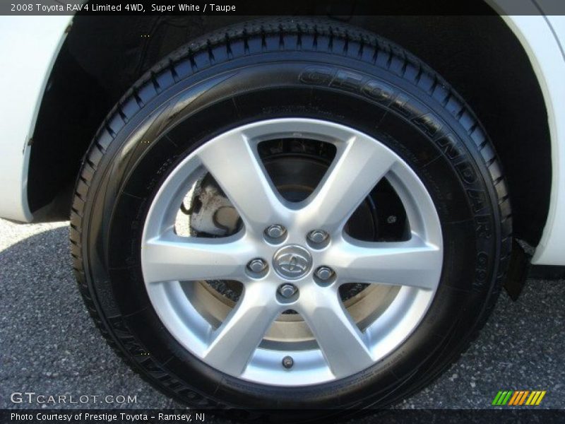 Super White / Taupe 2008 Toyota RAV4 Limited 4WD