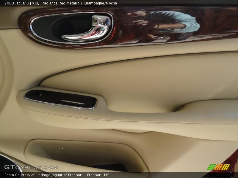 Radiance Red Metallic / Champagne/Mocha 2008 Jaguar XJ XJ8