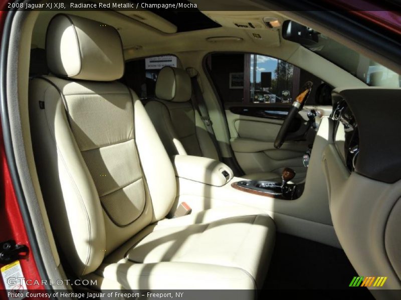 Radiance Red Metallic / Champagne/Mocha 2008 Jaguar XJ XJ8