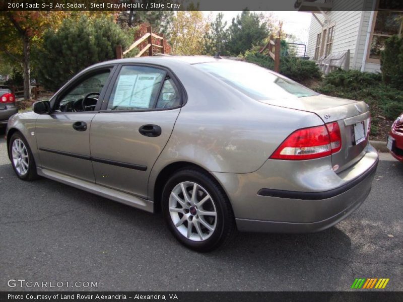 Steel Gray Metallic / Slate Gray 2004 Saab 9-3 Arc Sedan
