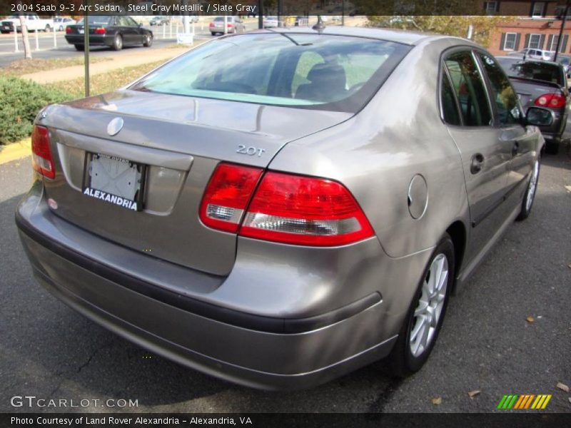 Steel Gray Metallic / Slate Gray 2004 Saab 9-3 Arc Sedan