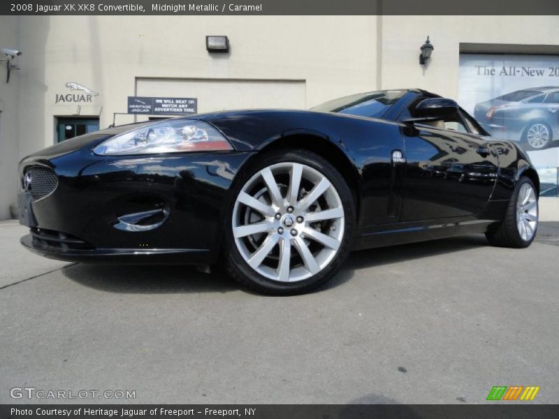 Midnight Metallic / Caramel 2008 Jaguar XK XK8 Convertible