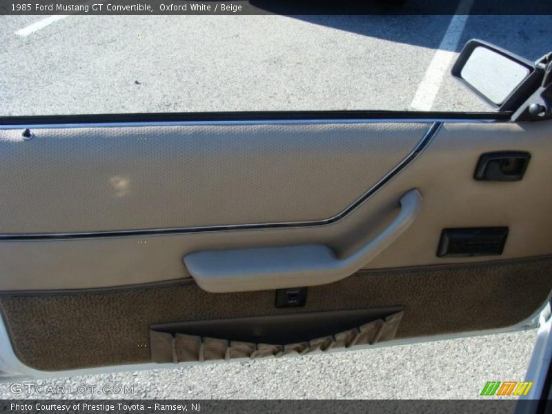 Door Panel of 1985 Mustang GT Convertible