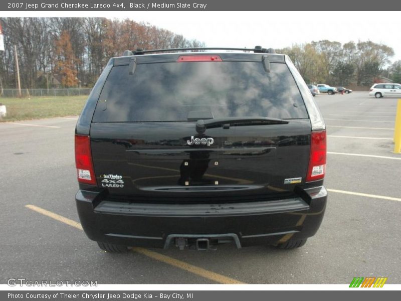 Black / Medium Slate Gray 2007 Jeep Grand Cherokee Laredo 4x4