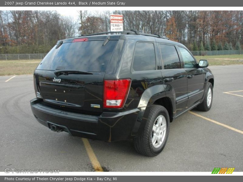 Black / Medium Slate Gray 2007 Jeep Grand Cherokee Laredo 4x4