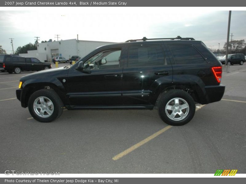 Black / Medium Slate Gray 2007 Jeep Grand Cherokee Laredo 4x4