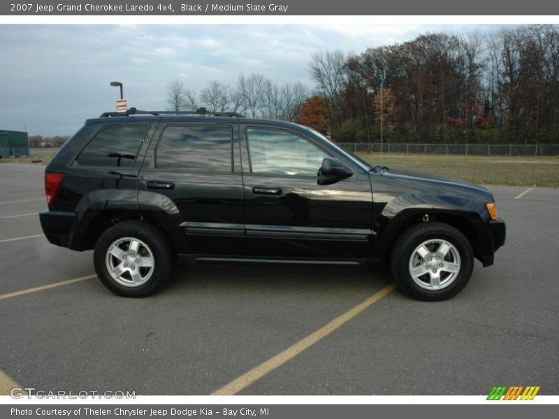 Black / Medium Slate Gray 2007 Jeep Grand Cherokee Laredo 4x4
