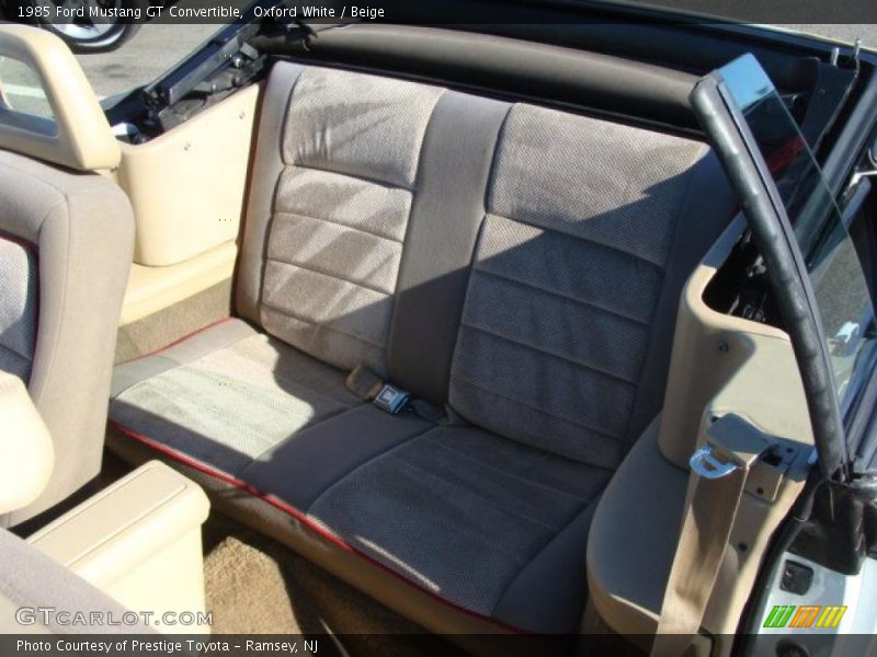  1985 Mustang GT Convertible Beige Interior