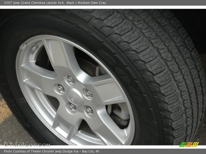Black / Medium Slate Gray 2007 Jeep Grand Cherokee Laredo 4x4