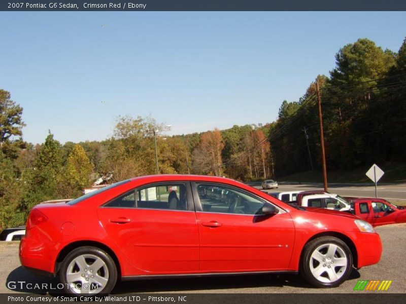 Crimson Red / Ebony 2007 Pontiac G6 Sedan
