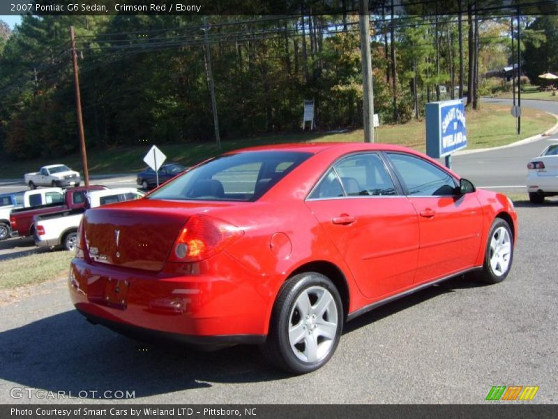 Crimson Red / Ebony 2007 Pontiac G6 Sedan