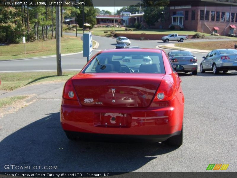 Crimson Red / Ebony 2007 Pontiac G6 Sedan